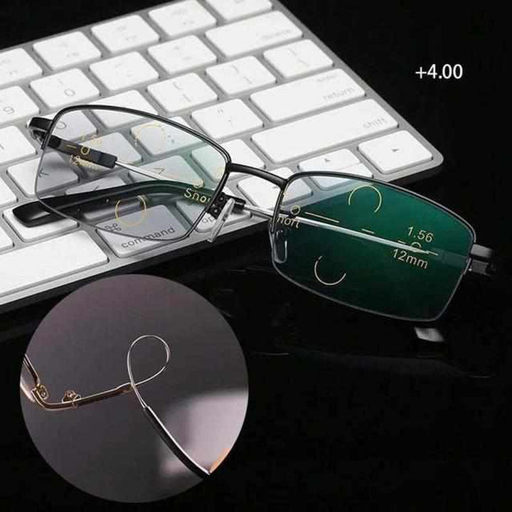 Unisex-Brille mit Blaulichtfilter und Smart Zoom