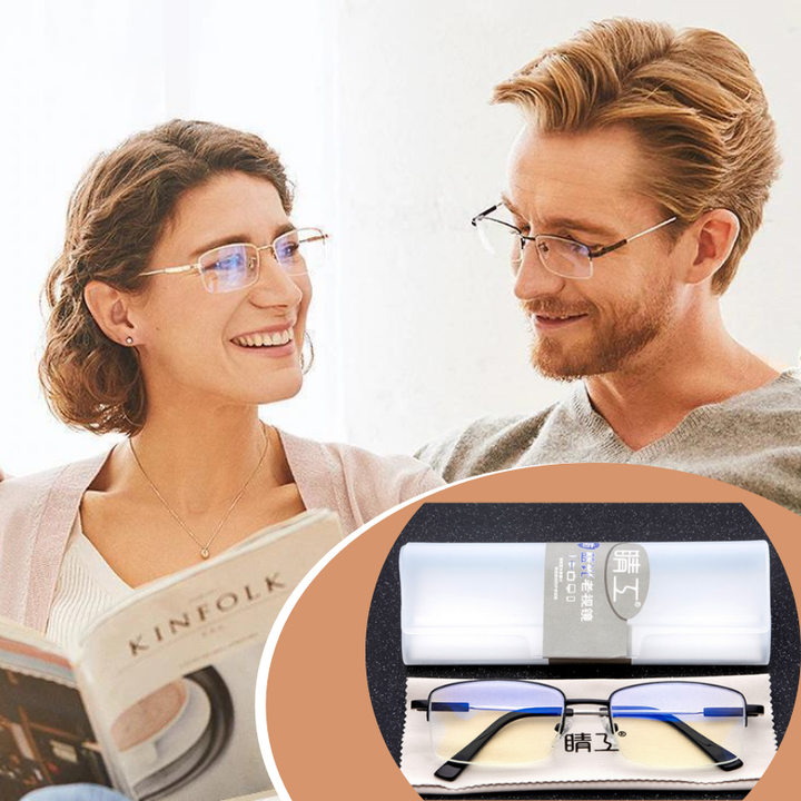 Unisex-Brille mit Blaulichtfilter und Smart Zoom