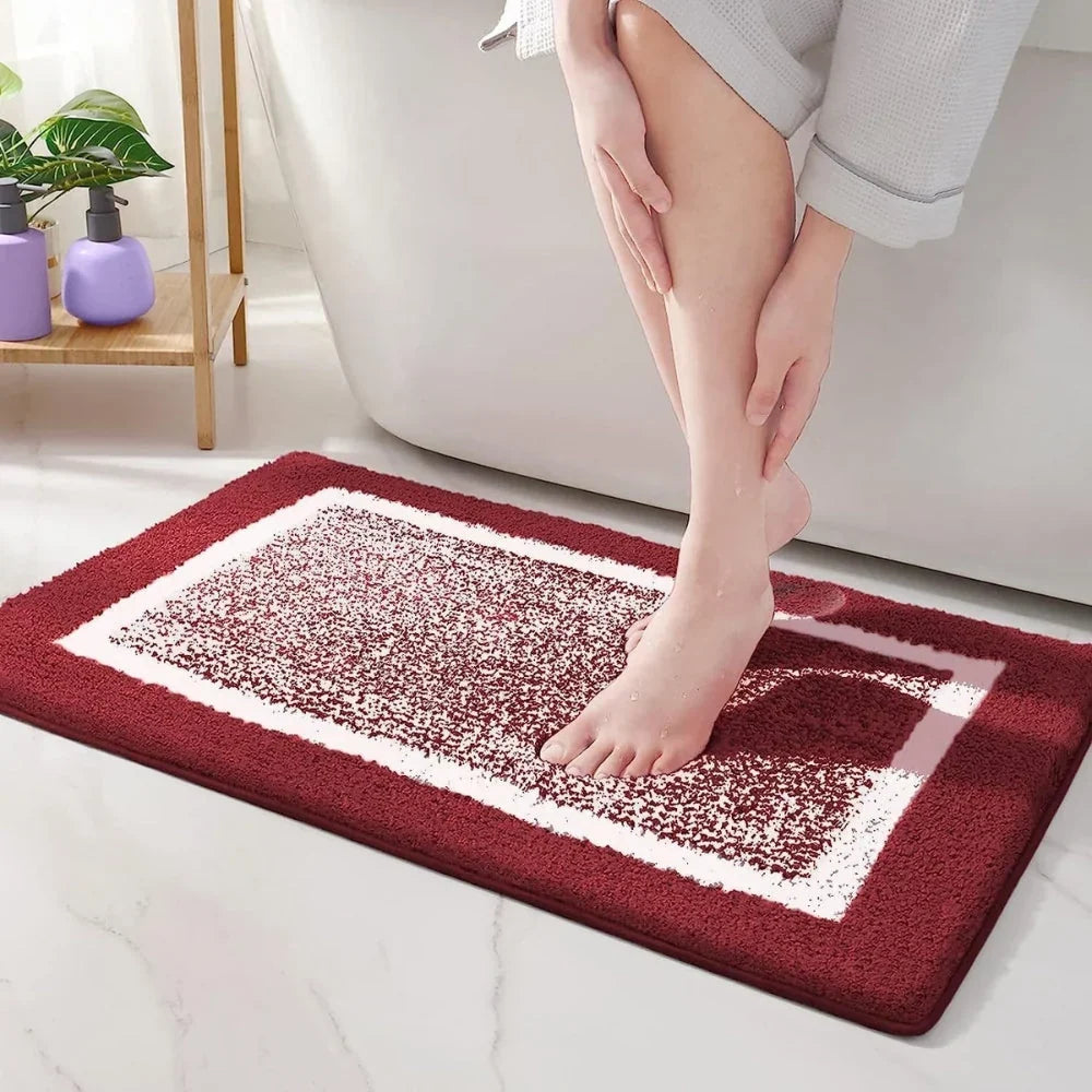Badematte Aus Mikrofaser Mit Rutschhemmender Rückseite