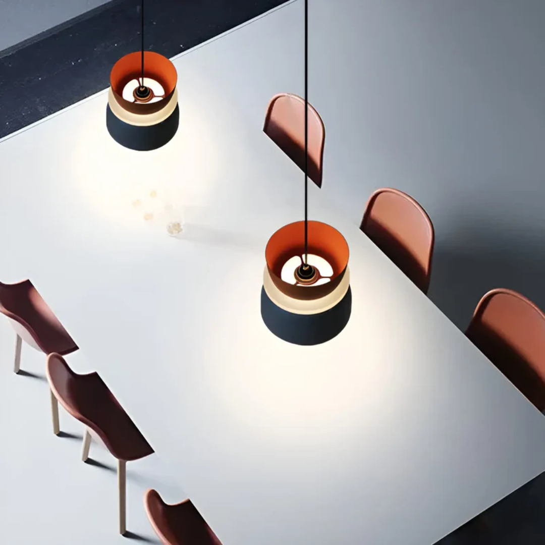 Farbige Macaron LED-Pendelleuchte