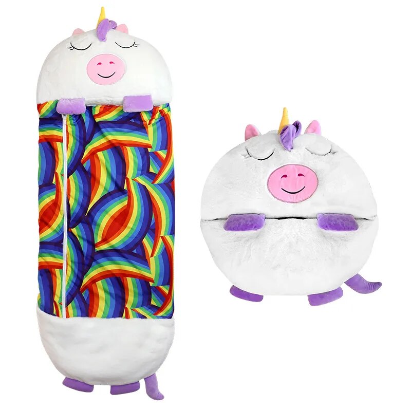 Kuscheliger Plüsch-Schlafsack für Kinder