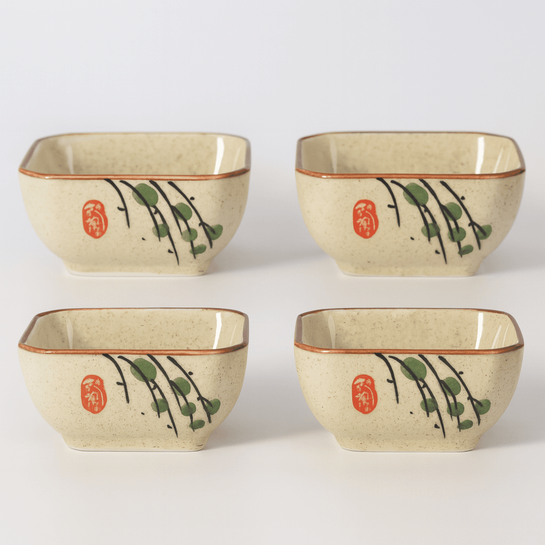 Porzellanschälchen im 4er-Set in einer Küchenumgebung