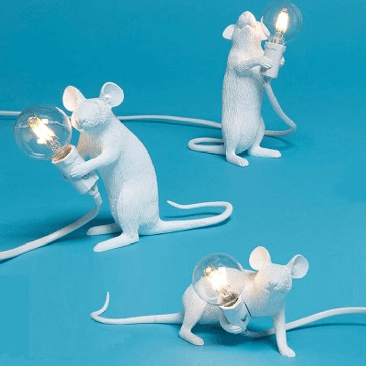 Dekorative Tischlampe im Mausdesign