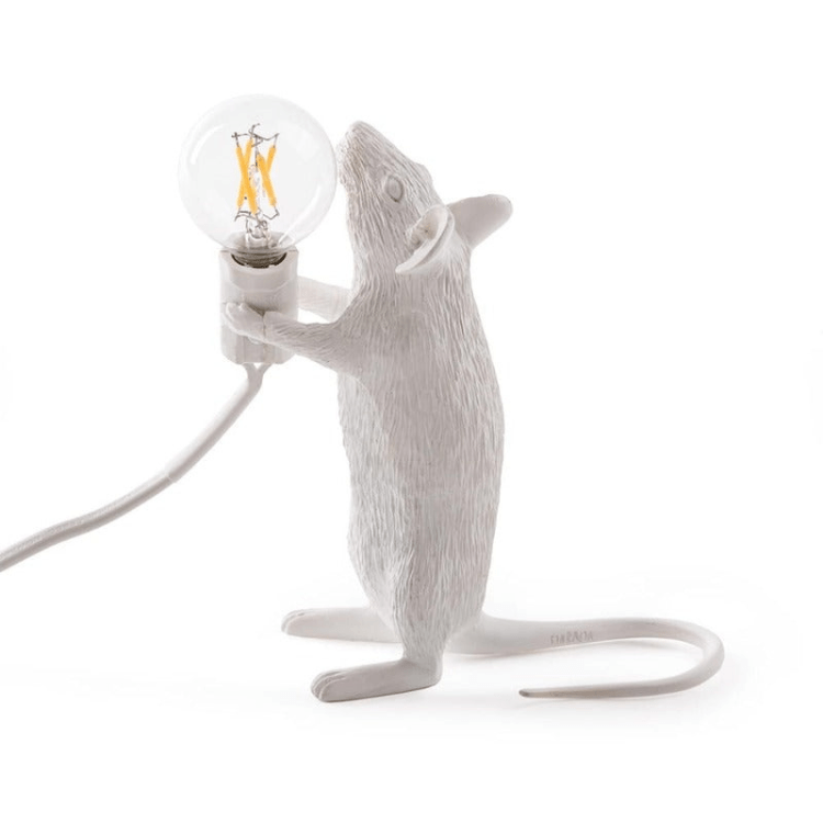 Dekorative Tischlampe im Mausdesign