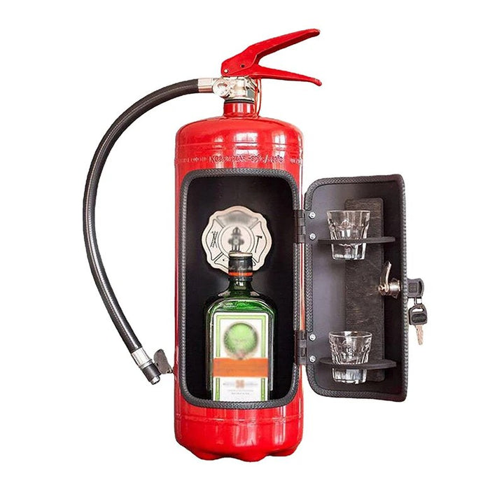 Versteckter Flaschenhalter im Feuerlöscher-Design – originelles Bar-Accessoire