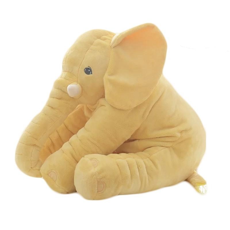 Kuscheltier-Kissen Elefant für Babys – Weiches Plüschkissen gegen Stress
