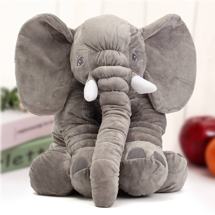 Kuscheltier-Kissen Elefant für Babys – Weiches Plüschkissen gegen Stress