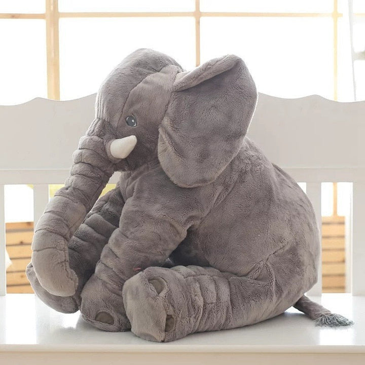 Kuscheltier-Kissen Elefant für Babys – Weiches Plüschkissen gegen Stress