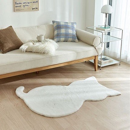 Weißer Polyester-Teppich für eine stilvolle und behagliche Wohnatmosphäre