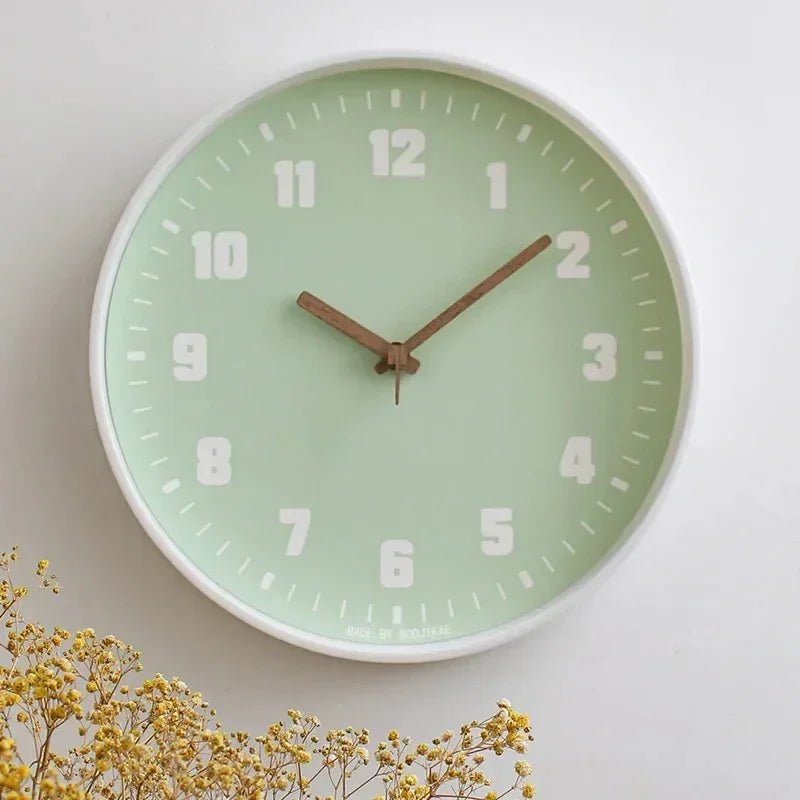 Bambus Wanduhr Mit Leisem Quarzwerk