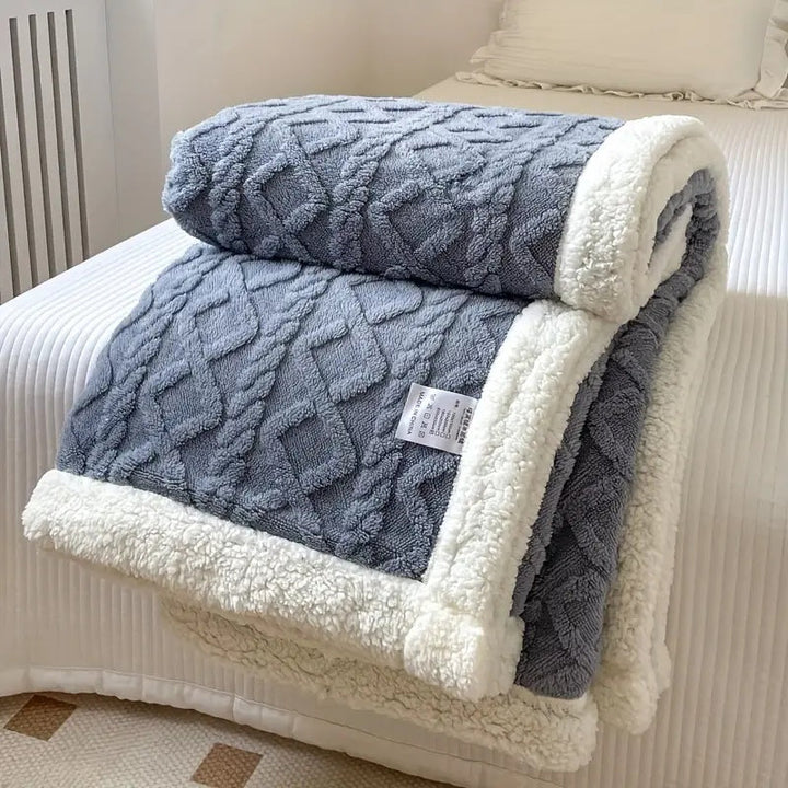Sherpa Fleece Blanket – Reversible Fleece Blanket for All Seasons
