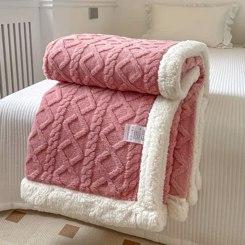 Sherpa Fleece Blanket – Reversible Fleece Blanket for All Seasons