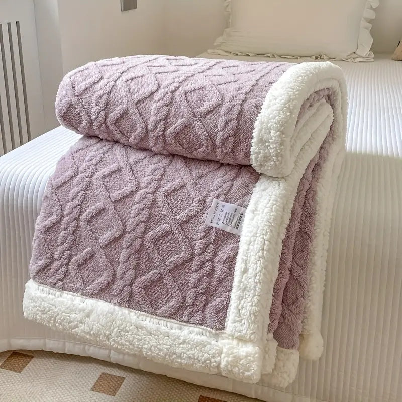 Sherpa Fleece Blanket – Reversible Fleece Blanket for All Seasons