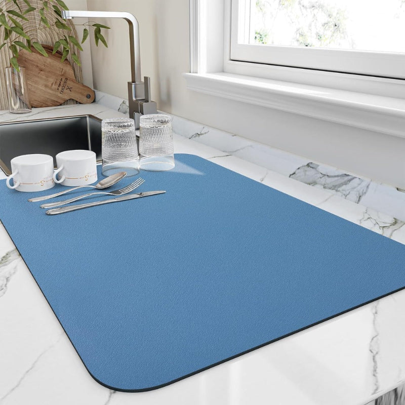 Quick-drying draining mat – kitchen mat made of diatomite for dishes