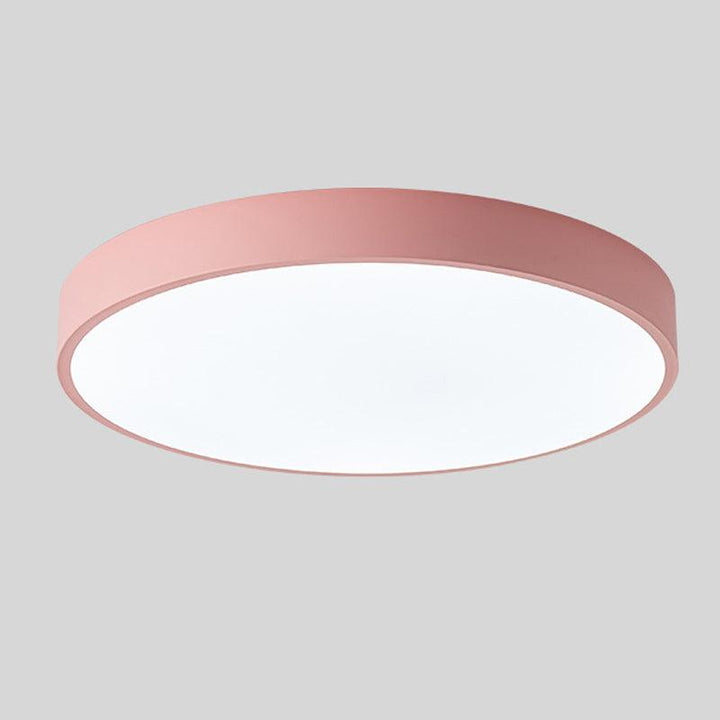 Nordic LED ceiling light made of wood – Round design in Scandinavian style