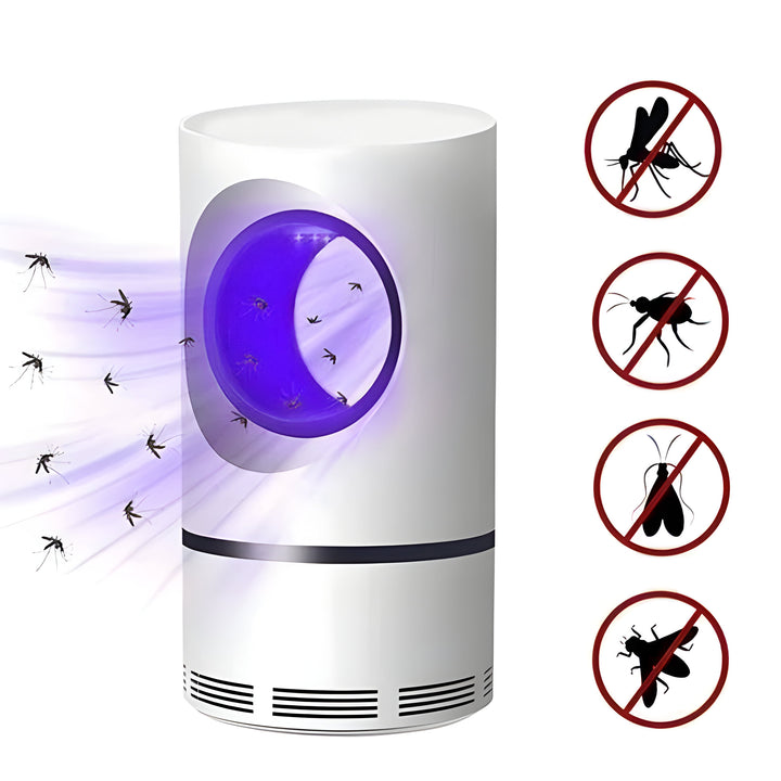 Low-noise insect trap with UV light