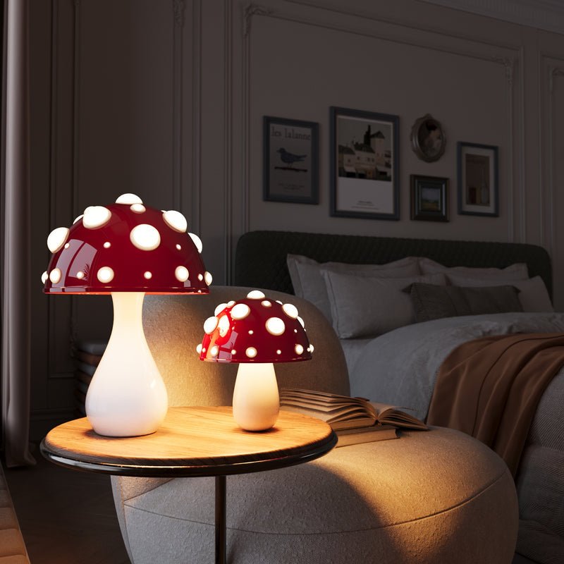MushLight - Tischlampe - Tischlampe - Rot - Müller Mode