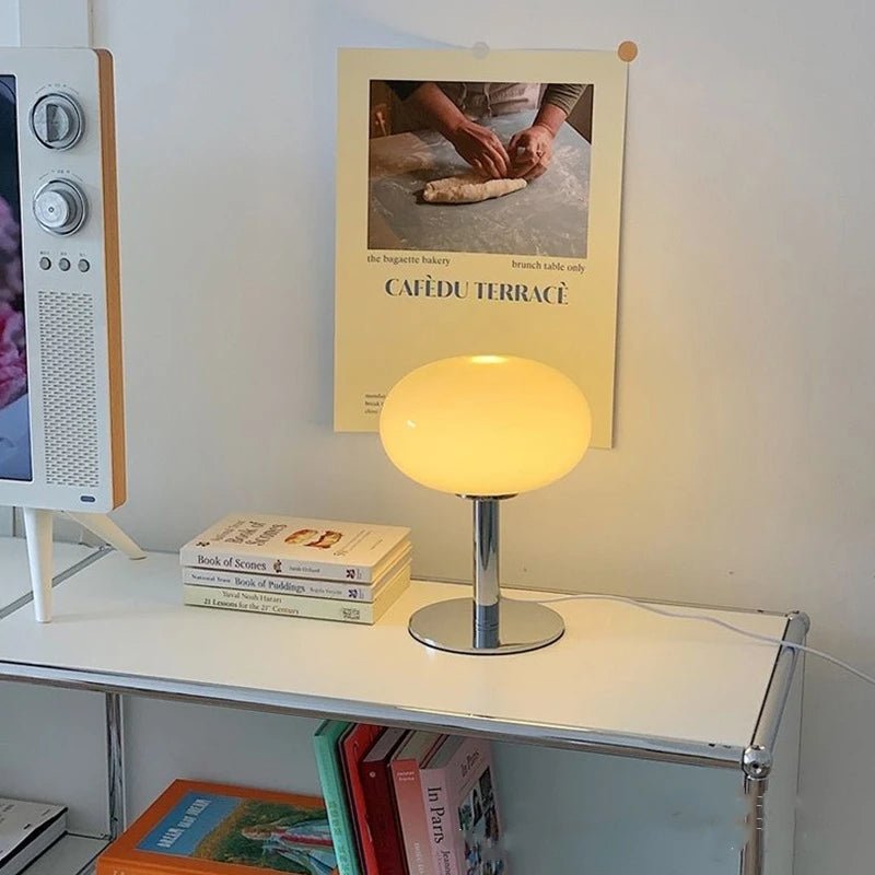 Playful table lamp in a macaron design with warm light for stylish rooms