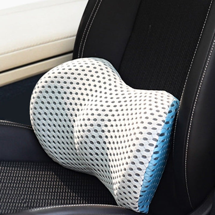 Ergonomic, breathable back cushion for sitting