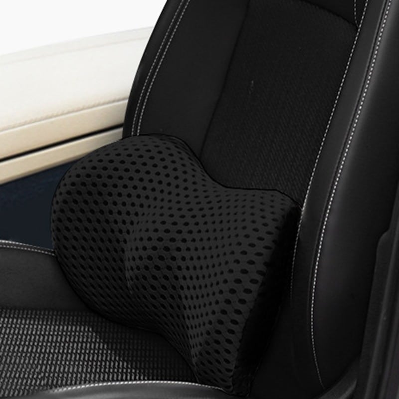 Ergonomic, breathable back cushion for sitting