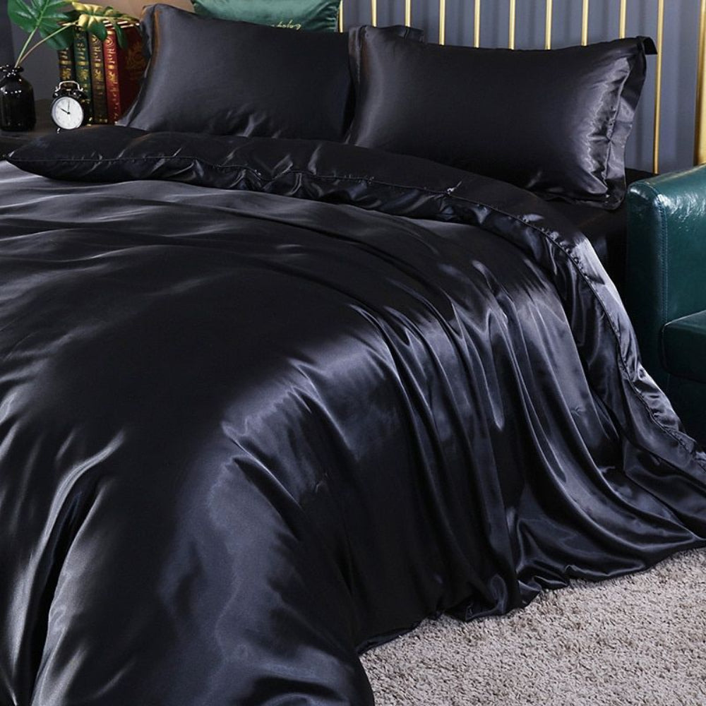Silk bedding set, 4-piece – hypoallergenic &amp; temperature regulating