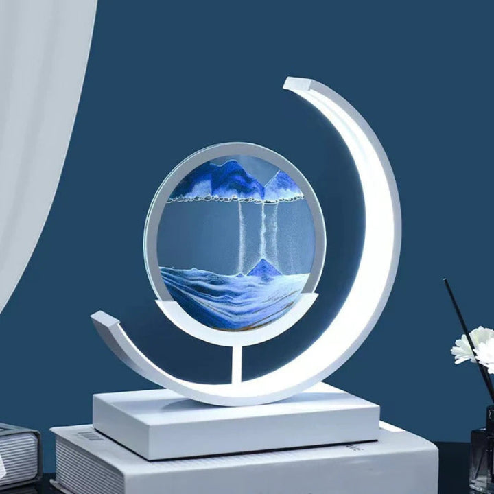 Calming Sand Art Table Lamp - Peaceful Home Decoration