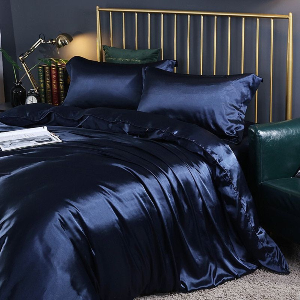 Silk bedding set, 4-piece – hypoallergenic &amp; temperature regulating